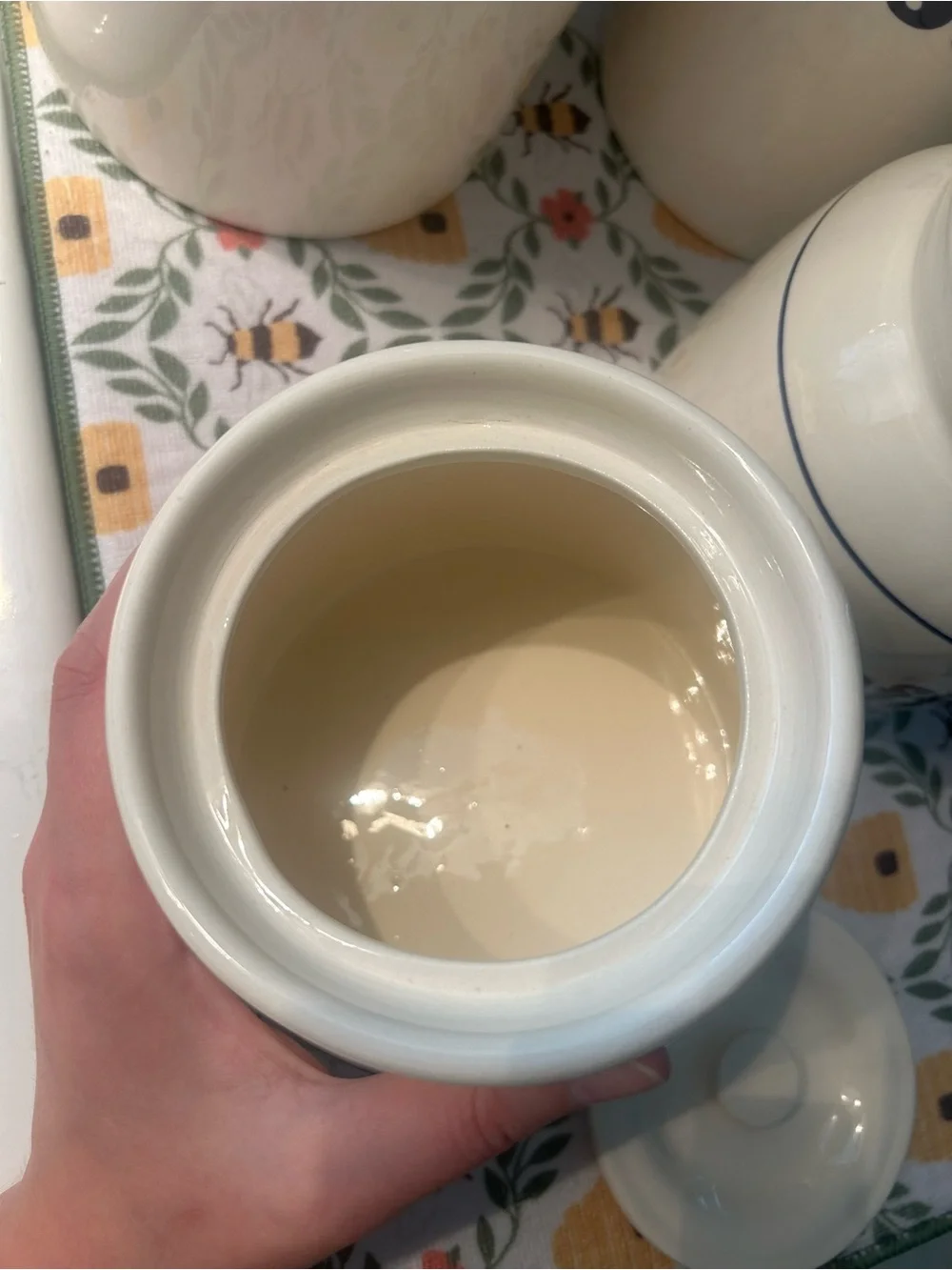 Ceramic Kitchen Canister Set - Flour Sugar Coffee Tea